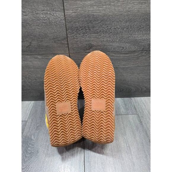 LOEWE Flow logo-appliquéd shell, leather and suede sneakers  Loewe women Flow Runner Italy Sneakers in Facade Yellow Sz 9 40 S000087